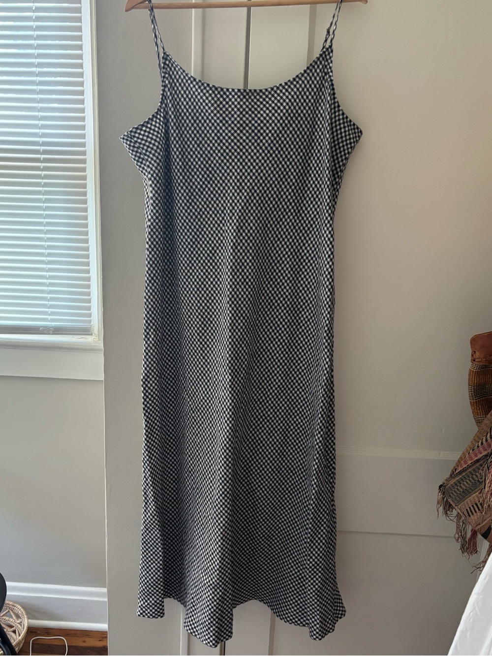 J. Crew Gwyneth slip dress in gingham linen Sz 18 - Picture 7 of 10